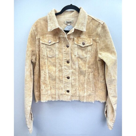 BESTTO Corduroy Jacket Women’s Medium Cropped Size Medium - Picture 1 of 15